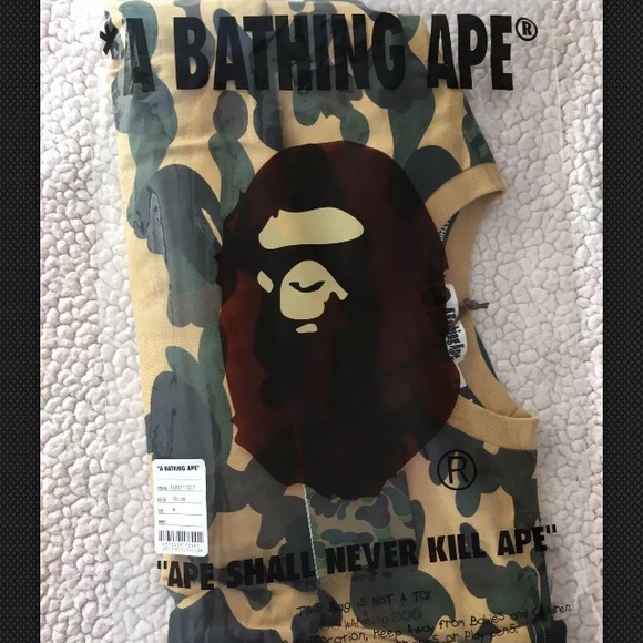 BATHING APE BAPE L/S camo crewneck